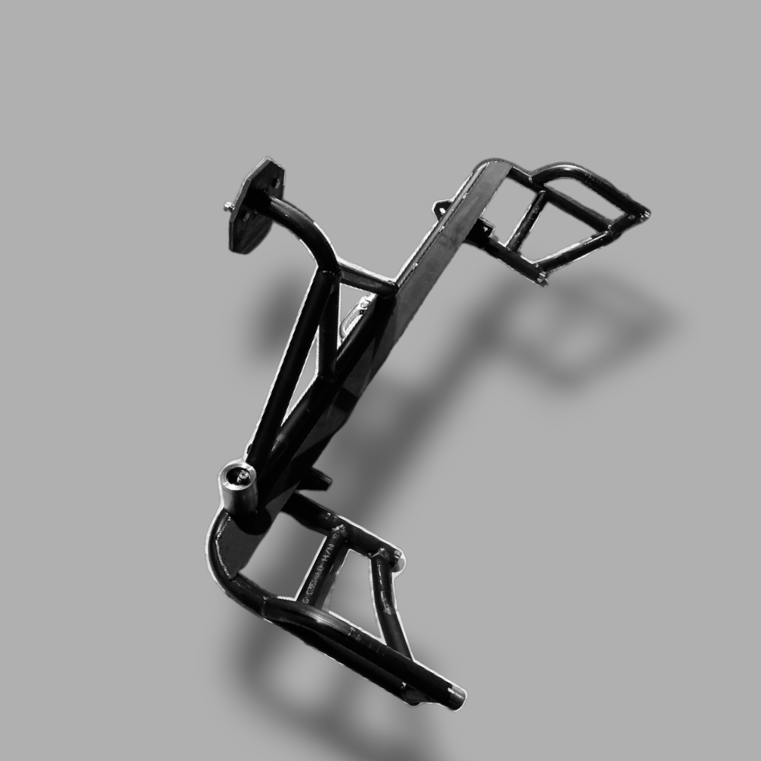 Image of GQ Rear Tube Bar: Robust tubular rear bar designed for GQ Patrol vehicles, providing enhanced rear-end protection. Crafted from durable materials for reliable performance in off-road conditions, with a sleek design that complements the vehicle's aesthetics