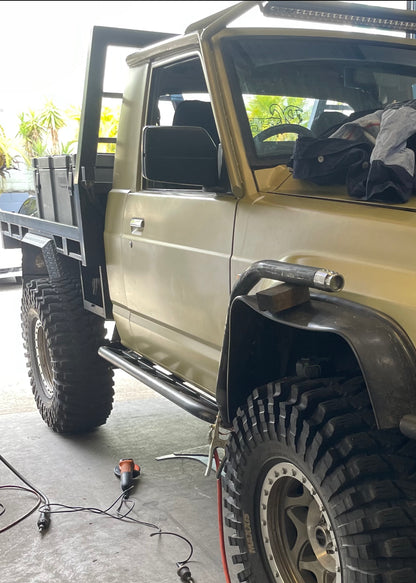 Nissan GQ Patrol rock sliders