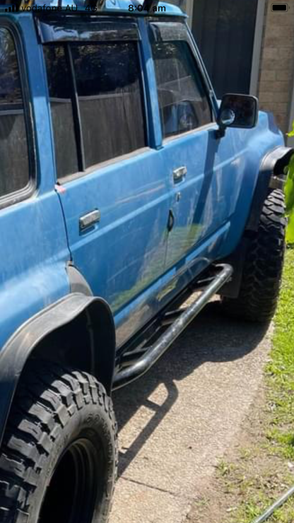 Nissan GQ Patrol rock sliders